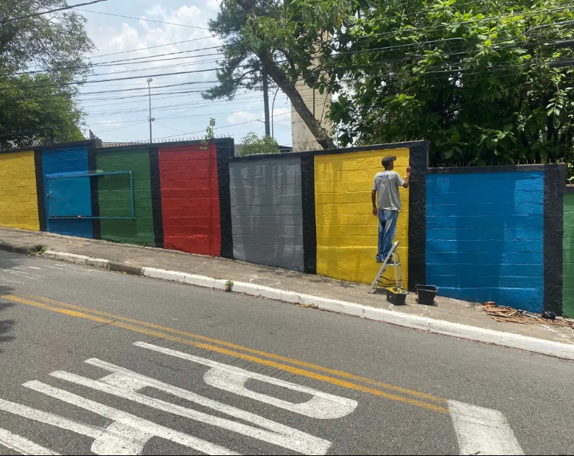 Detalhes dos serviços de pinturas externas